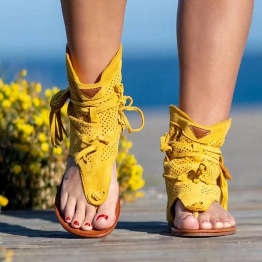 CM | Sandalias con detalle de flecos