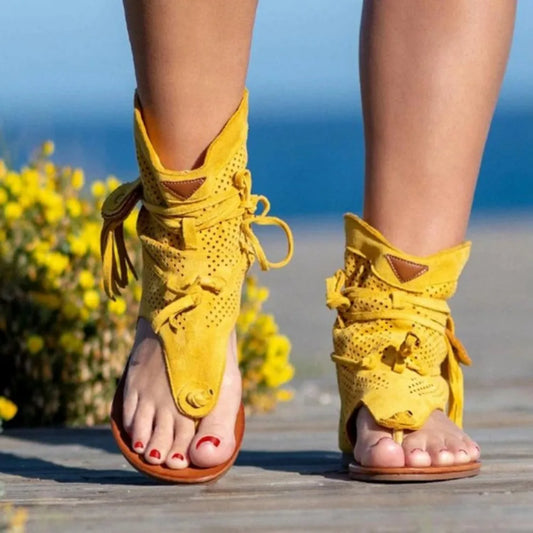 CM | Sandalias con detalle de flecos
