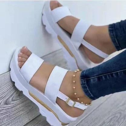 CM | Sandalias de plataforma con tiras