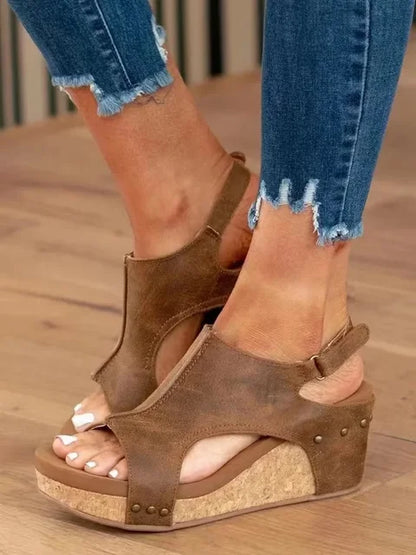 CM | Sandalias de cuña chic