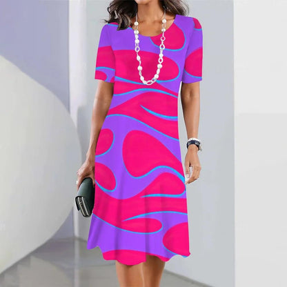 CM | Vestido midi estampado