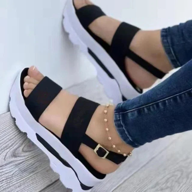 CM | Sandalias de plataforma con tiras