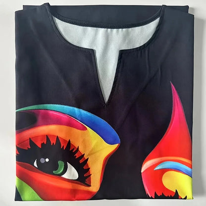 CM | Moda y sexy mujeres hendidura v-cuello maxi vestido