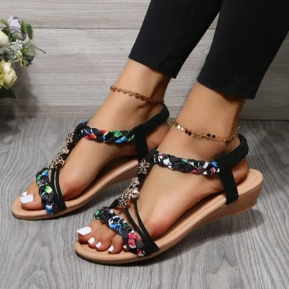 CM | Sandalias planas trenzadas
