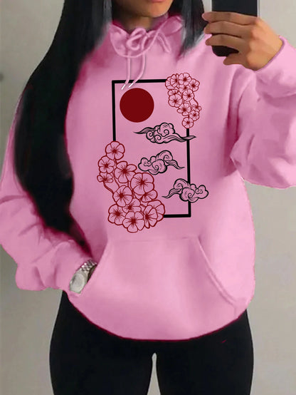 Acogedor y chic Sudadera con capucha