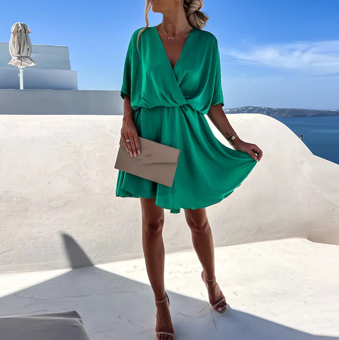 CM | Minivestido ancho de estilo veraniego y diseño moderno