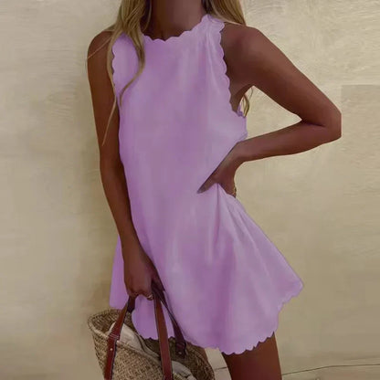 CM | Mini vestido Scallop Breeze