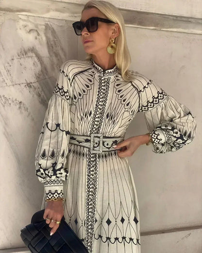 CM | Luxe maxi vestido monocromo