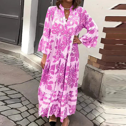 CM | maxi vestido boho estampado a la moda