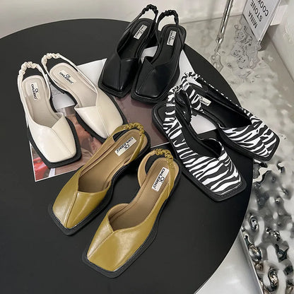 CM | Sandalias de tiras con liguero para mujer Modernas