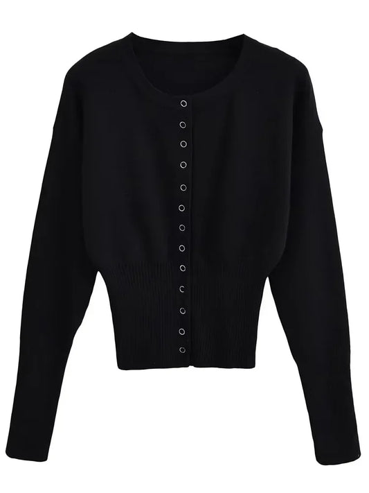 Clásico y versátil Chaqueta de punto