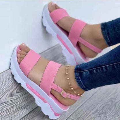 CM | Sandalias de plataforma con tiras