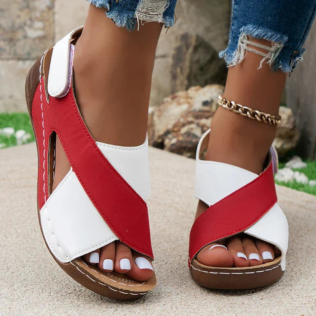 CM | - Sandalias de verano con tacón de cuña