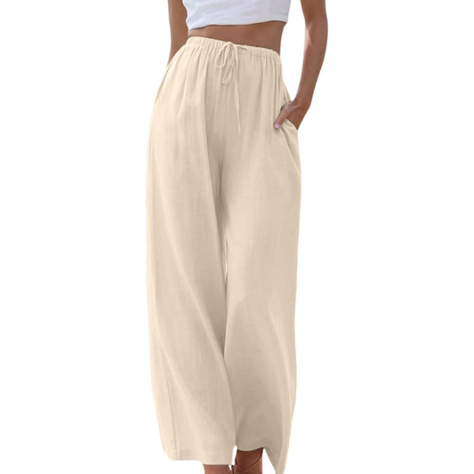CM | Pantalones de cintura alta y pernera ancha