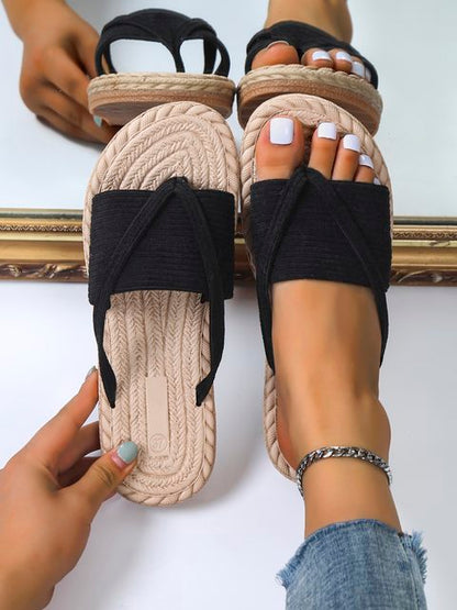 CM | Sandalias minimalistas de pana