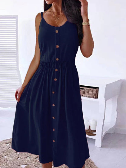 CM | 2024 Vintage Boho Fiesta Elegante Tejido Señoras Noche Vestido Midi