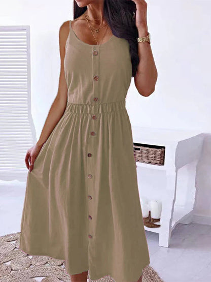 CM | 2024 Vintage Boho Fiesta Elegante Tejido Señoras Noche Vestido Midi
