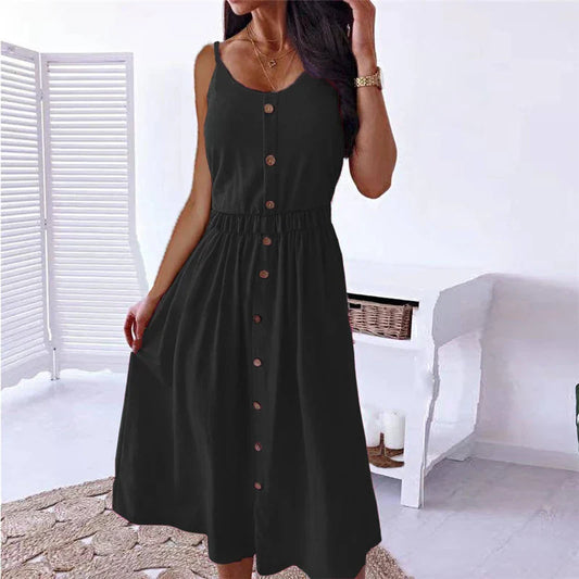 CM | 2024 Vintage Boho Fiesta Elegante Tejido Señoras Noche Vestido Midi