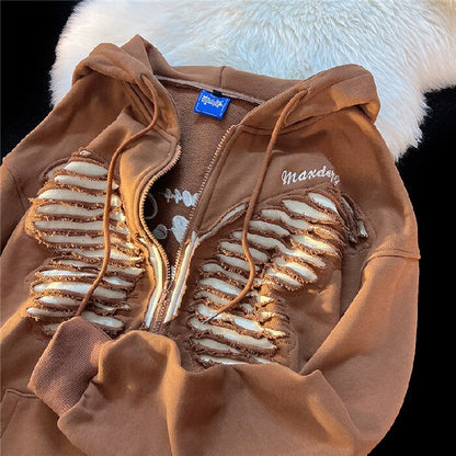 CM | Sudadera de invierno con capucha elegante y sin esfuerzo