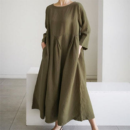 CM | maxi vestido monocolor AO609