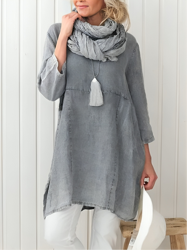 CM | Minivestido cómodo y casual con bolsillos para mujer