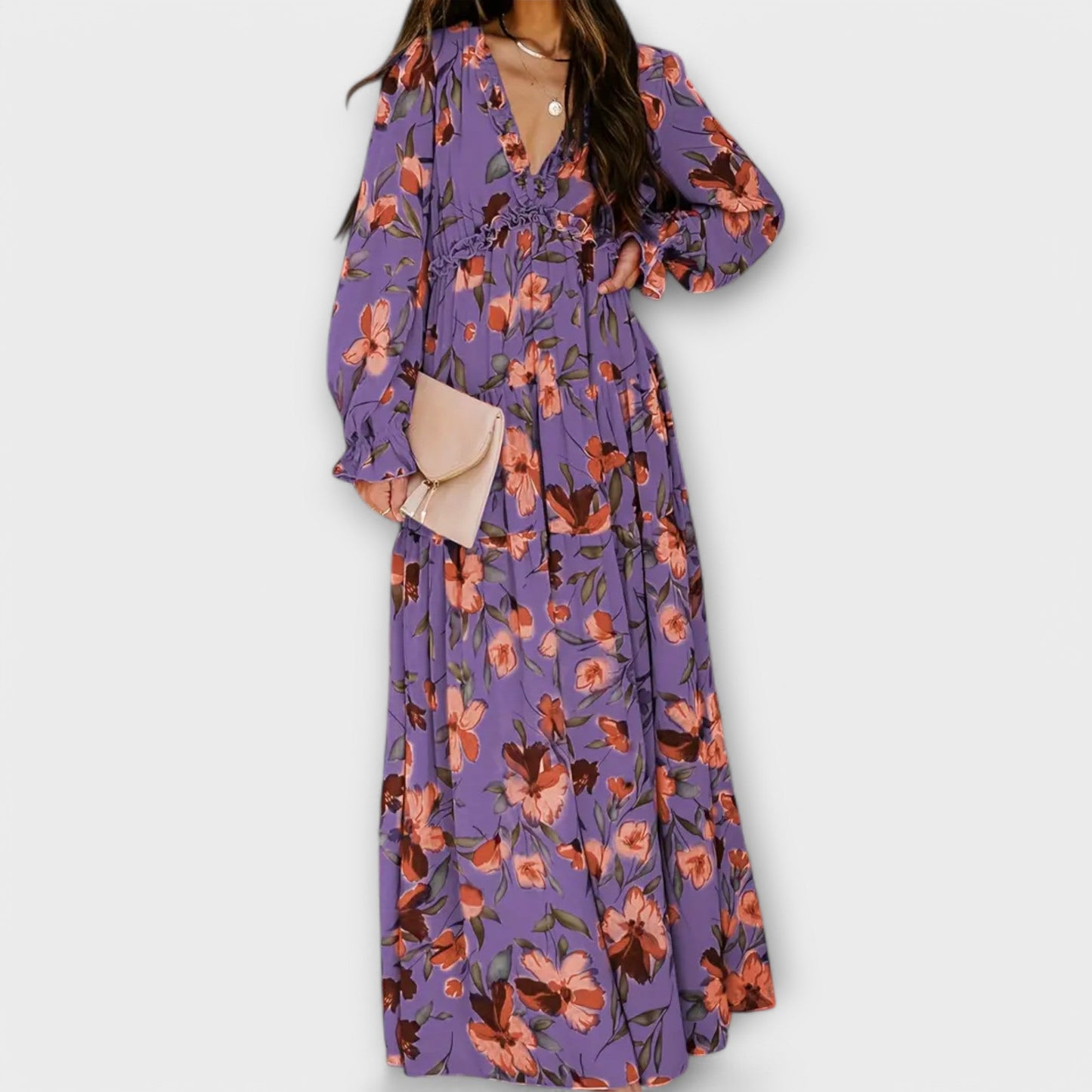 CM | Elegante maxi vestido floral
