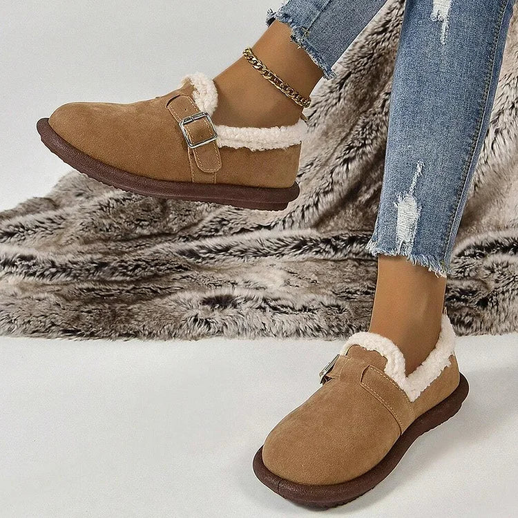 CM | felpa punta redonda slip-on mocasines ortopédicos zapatos