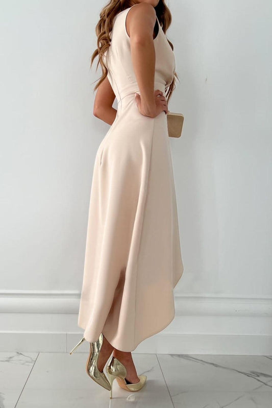 CM | Elegante vestido midi con escote en V