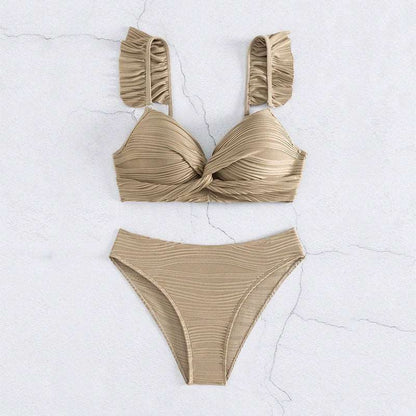 CM | Bikini de mujer con volantes en 2 colores S-XL