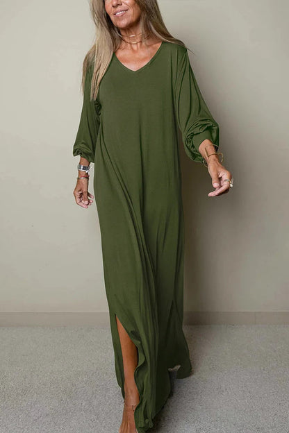 CM | Vestido largo y vaporoso con escote en V