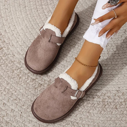 CM | felpa punta redonda slip-on mocasines ortopédicos zapatos