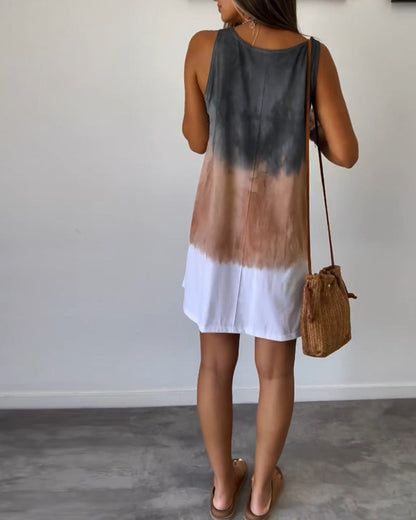 CM | Minivestido estampado Tie Dye degradado