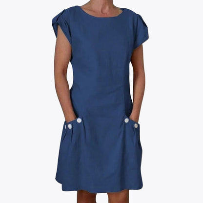 CM | Vestido casual monocolor