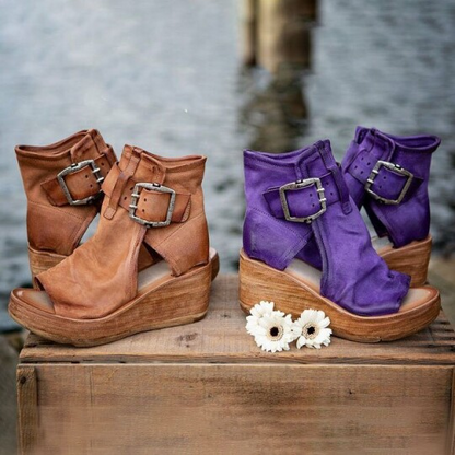 CM | Sandalias de cuña boho