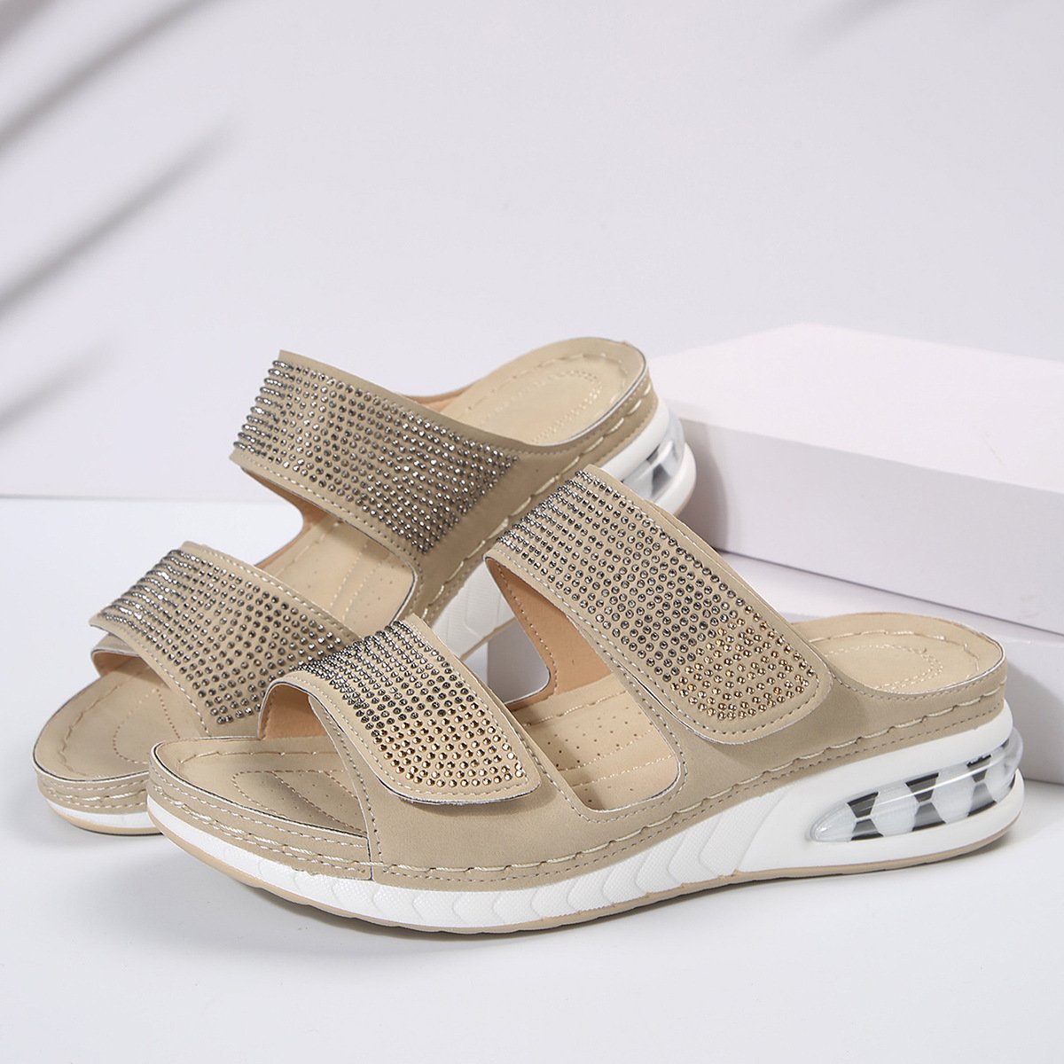 CM | Sandalias de verano con pedrería para mujer