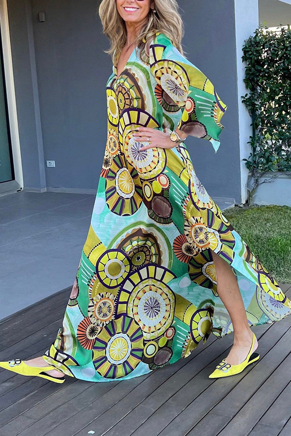 CM | Vestido Largo Círculo Fantasía
