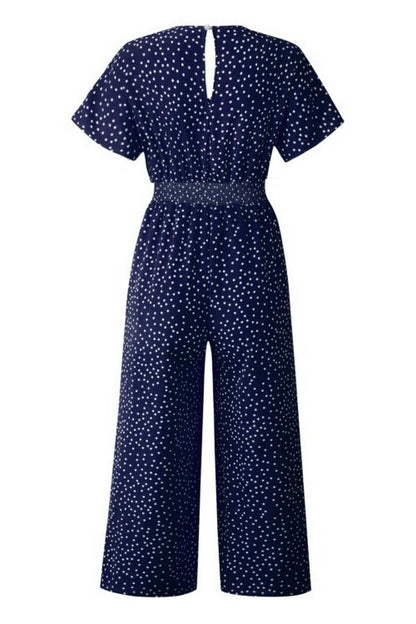 CM | Mono casual estampado con bolsillo y cuello en V
