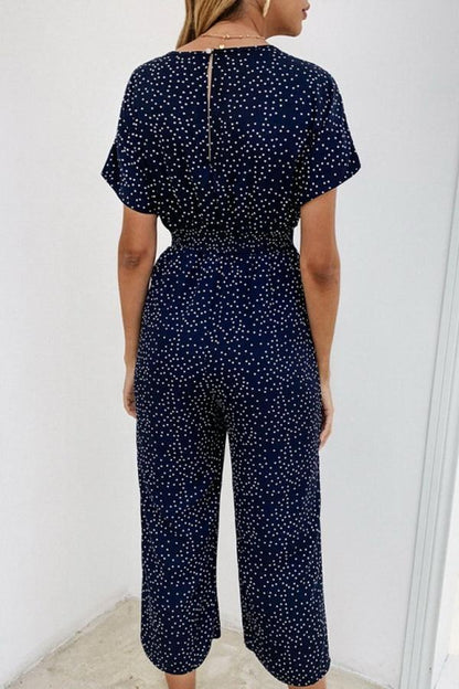 CM | Mono casual estampado con bolsillo y cuello en V