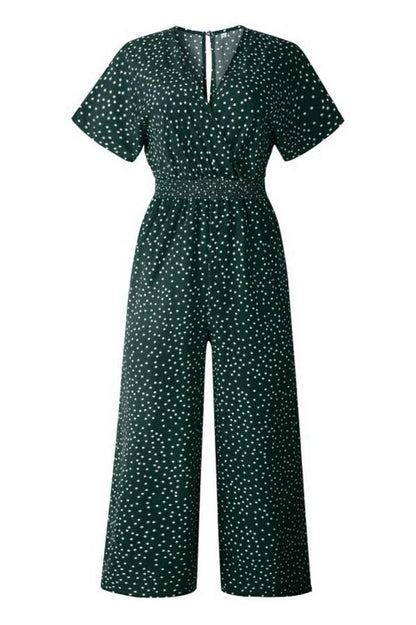CM | Mono casual estampado con bolsillo y cuello en V