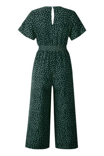 CM | Mono casual estampado con bolsillo y cuello en V