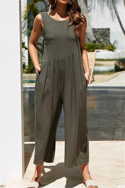 CM | Chaleco Casual Mono Pierna Ancha