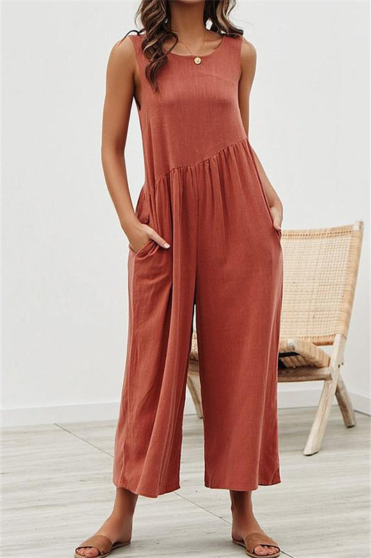 CM | Chaleco Casual Mono Pierna Ancha