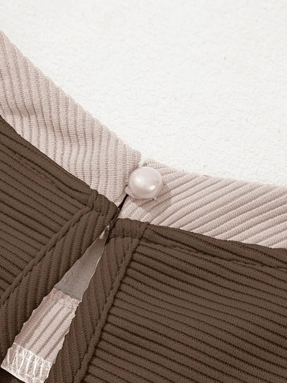 CM | Mini vestido con escote redondo y manga larga