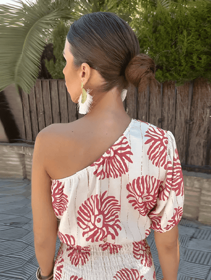 CM | Elegante mini vestido de verano con llamativos estampados