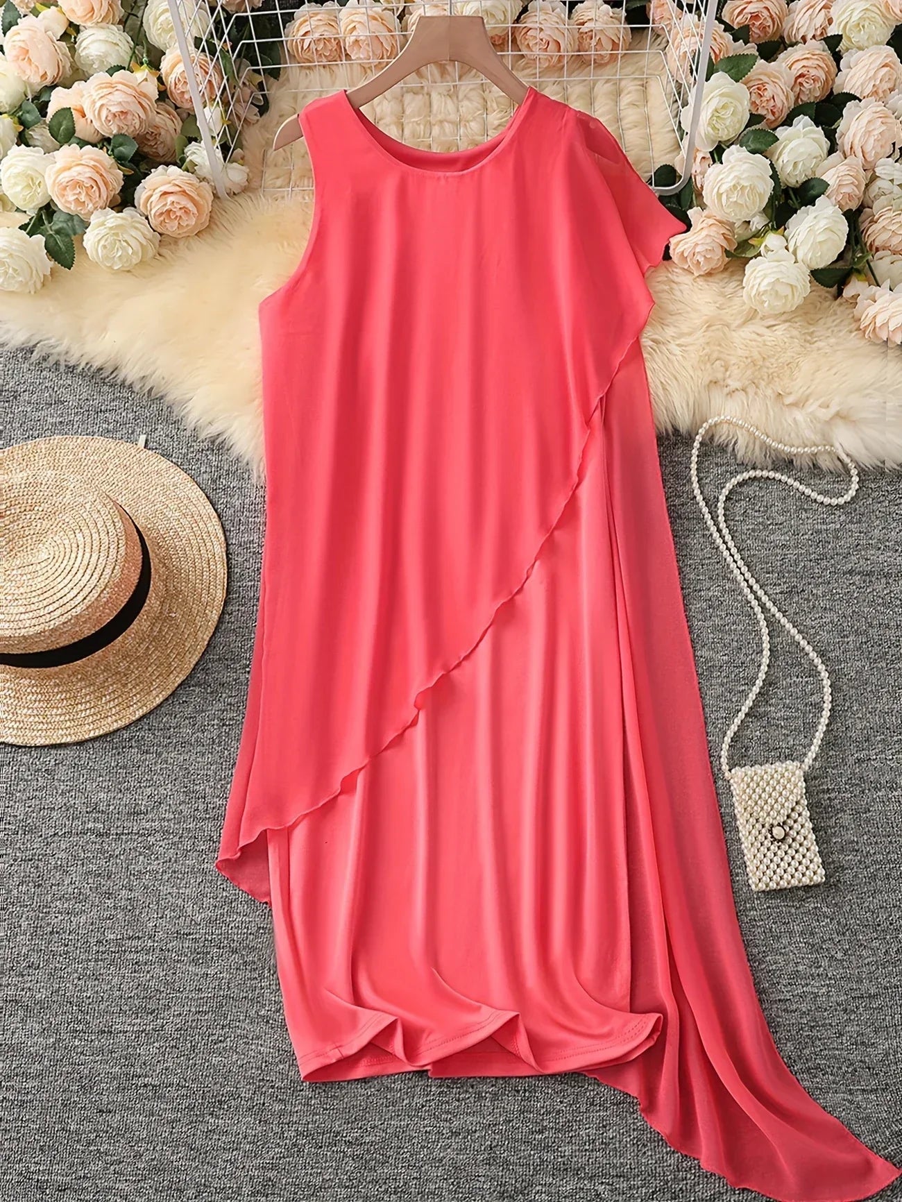 CM | VESTIDO MIDI SIN MANGAS ATEMPORAL