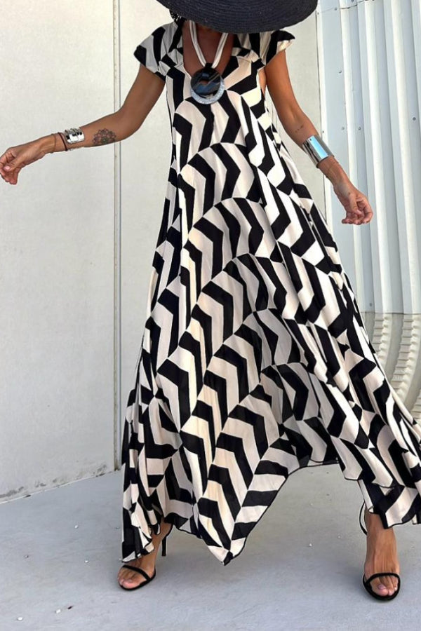 CM | MARIN ROJO-NEGRO, VESTIDO LARGO