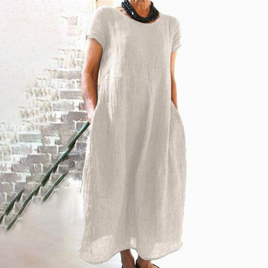 CM | Vestido suelto monocolor