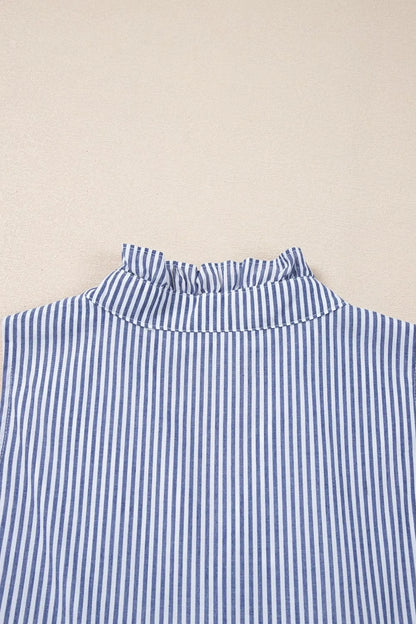 CM | Stripe Mini vestido sin mangas y con escote de pico