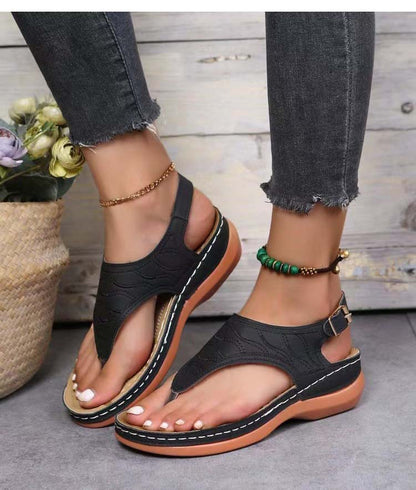 CM | Romanza Elegantes sandalias con tacón de cuña para el look playero de verano