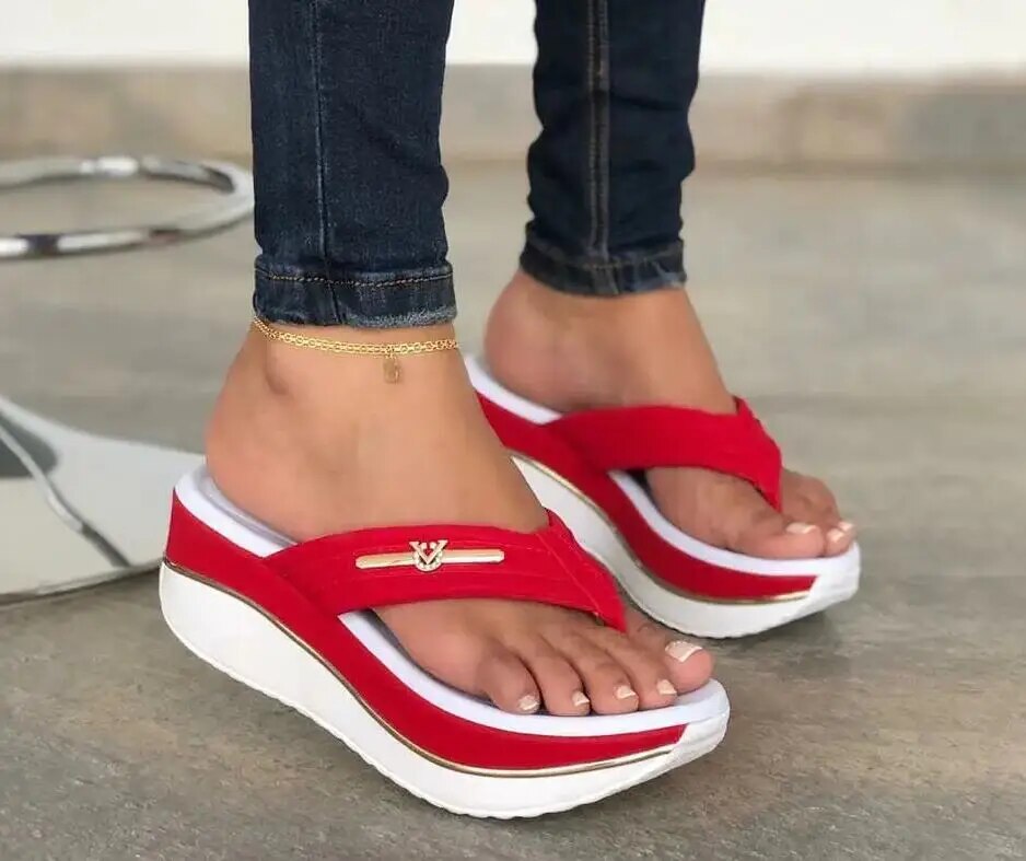 CM | | Elegantes sandalias con tacón de cuña para mujer